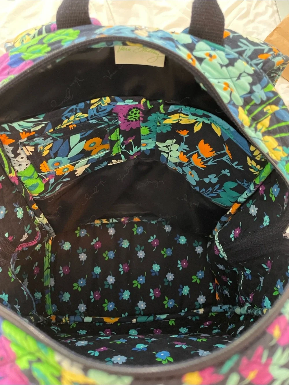 Vera Bradley Midnight Blue Floral Backpack